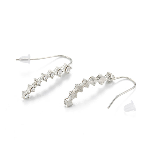 Alloy Rhinestone Dangle Earrings for Mum, Daughter, Sister