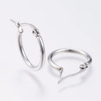 Hypoallergenic Steel Hoop Earrings
