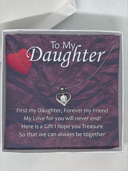 First My Daughter Boxed Message Necklace