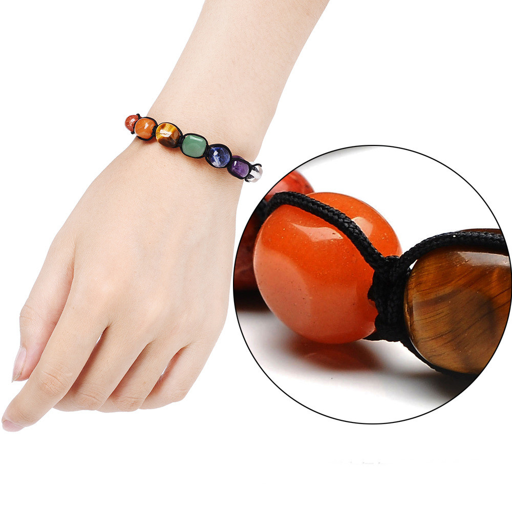 Crystal Gemstone Bracelet 7 Chakra Bead
