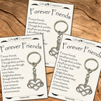 Forever Friends Friendship Gift Keyring