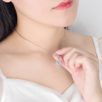 Diamond Shaped Heart Necklace - Valentines or Mothers Day Gift