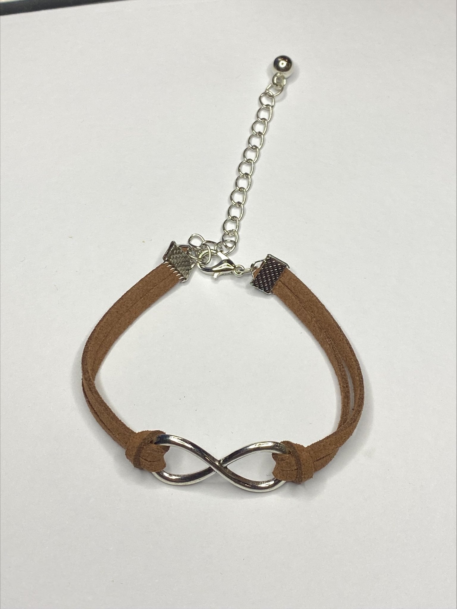 Infinity Charm Leather Bracelet for Mum, Daughter, Sister Girlfriend