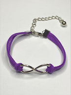 Infinity Charm Leather Bracelet for Mum, Daughter, Sister Girlfriend