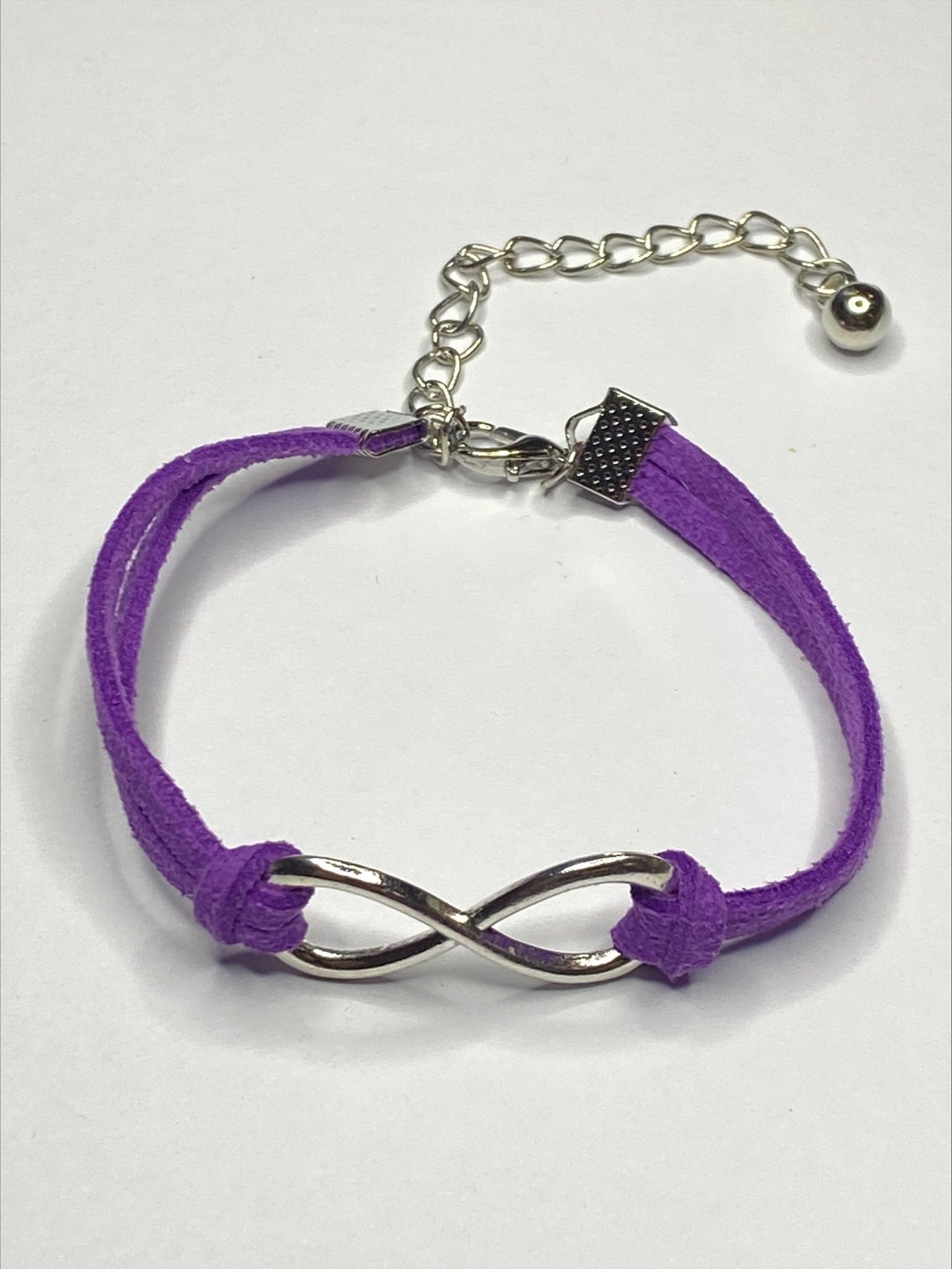 Infinity Charm Leather Bracelet for Mum, Daughter, Sister Girlfriend