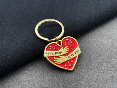 Special Soulmate Hug from Me to You Keyring