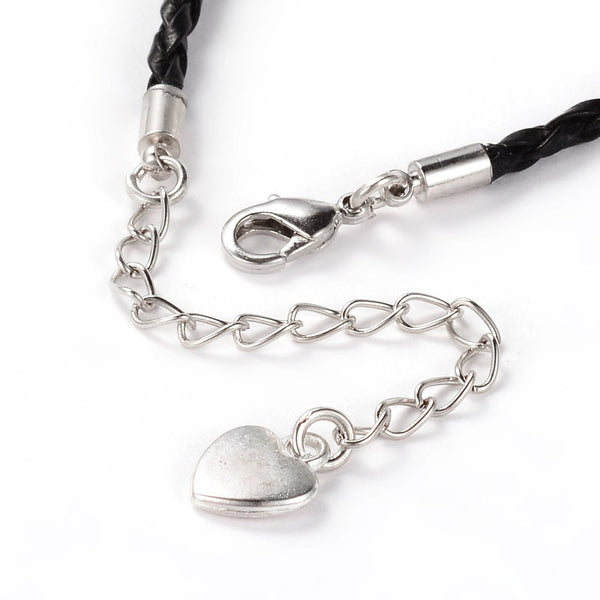 Leather Love Heart Bracelet