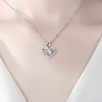 To My Granddaughter Boxed Heart Message Necklace