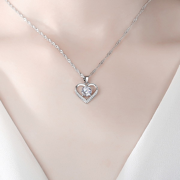 Girlfriend Birthday Gift Boxed Heart Message Necklace