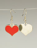 Enamel Love Heart Earrings for Mum, Daughter, Sister