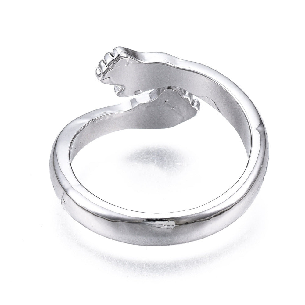 Hug Ring, Hands Cuff Ring for Friends, Mothers, Daughters and Sisters Gifts