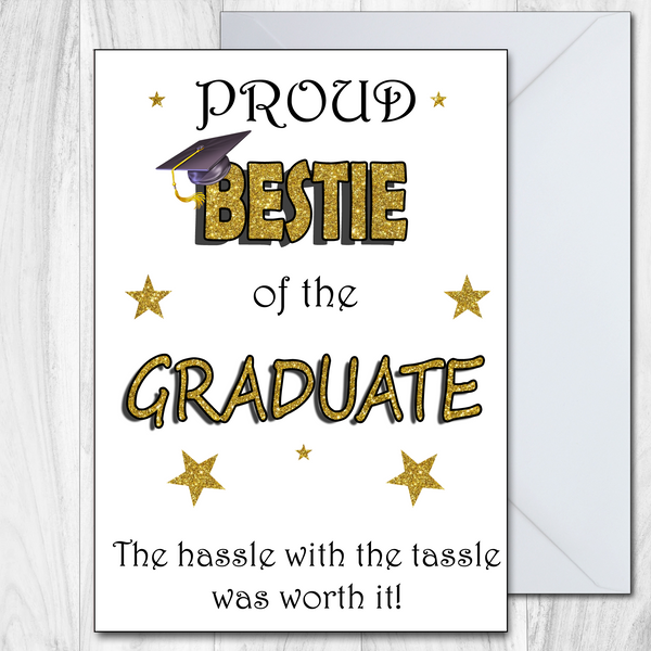 Graduation Card Proud Personalised Grandma, Parents, Mum, Dad