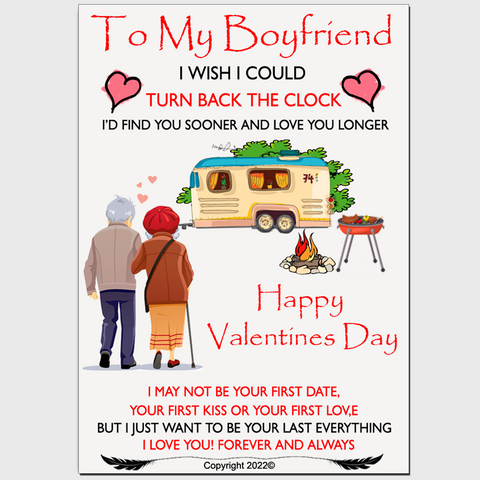 To My Boyfriend on Valentines Day - Valentines Card