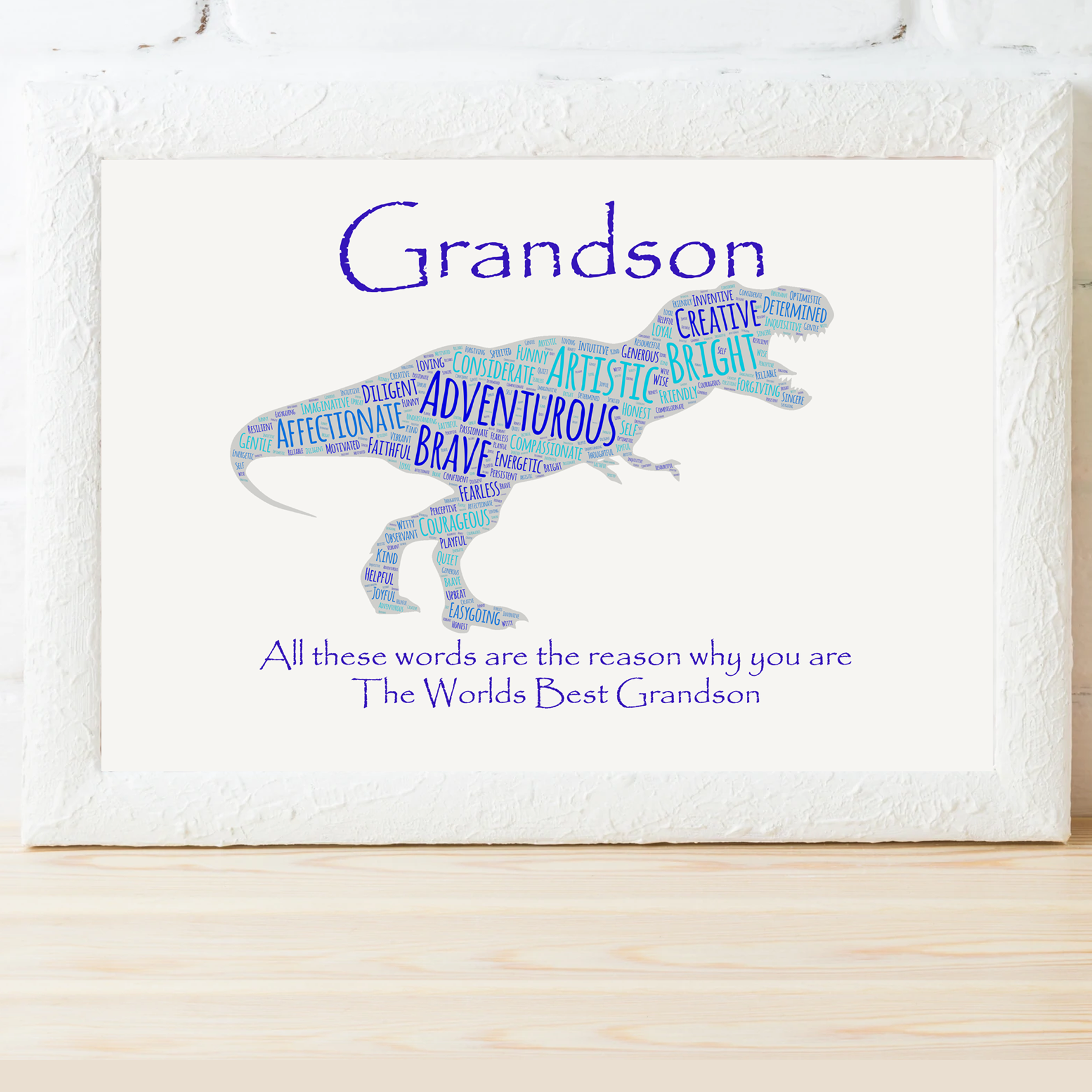 Grandson Granddaughter Birthday Gift Print