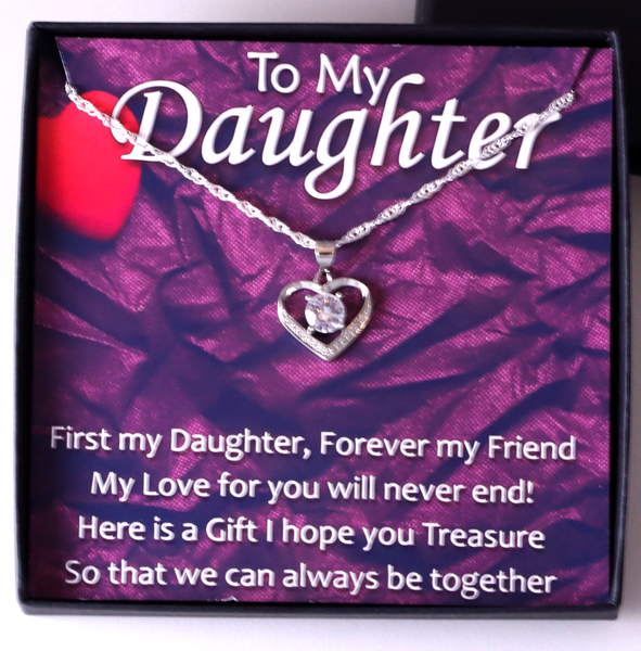 First My Daughter Boxed Message Necklace