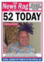 The News Rag - Custom Birthday Card