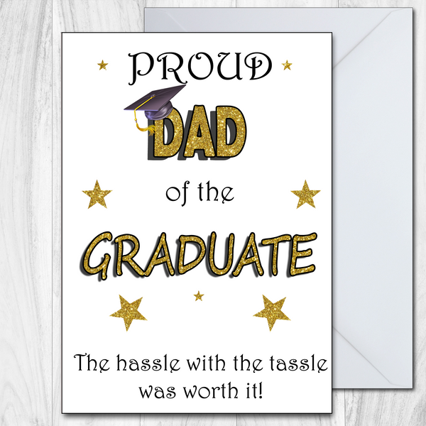 Graduation Card Proud Personalised Grandma, Parents, Mum, Dad