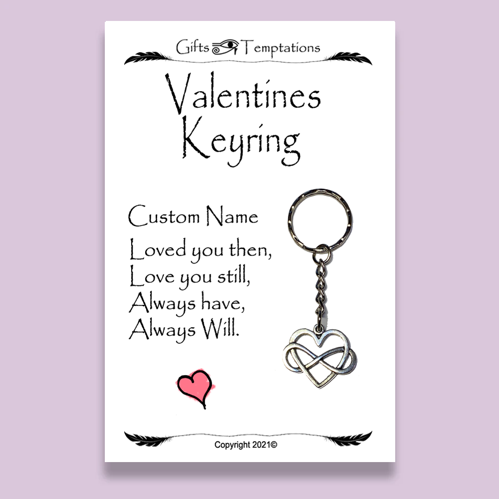Personalised Valentines Keyring