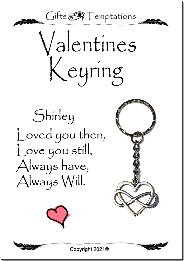 Personalised Valentines Keyring