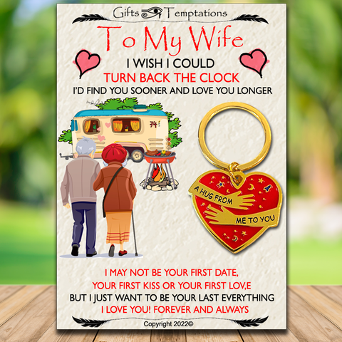 To My Wife - Forever and Always - Keyring
