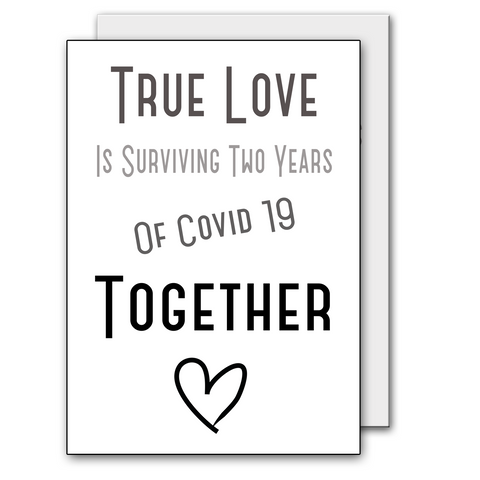 True Love Covid Card - Valentines Card
