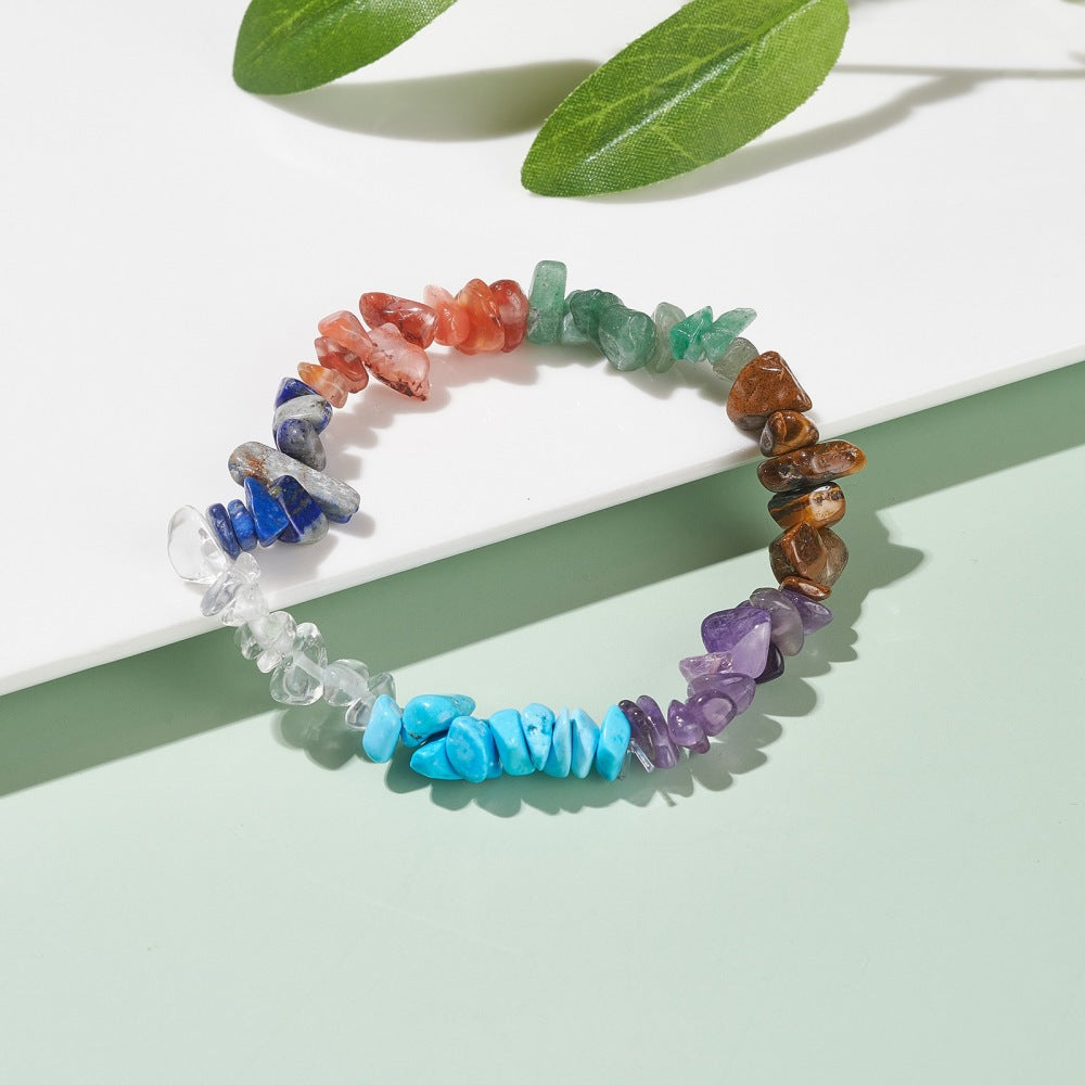 Crystal Gemstone Bracelet Bead Chakra Natural Stone Stretch Reiki Jewellery Gift