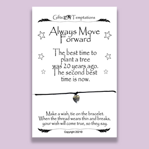 Always Move Forward Wish Bracelet