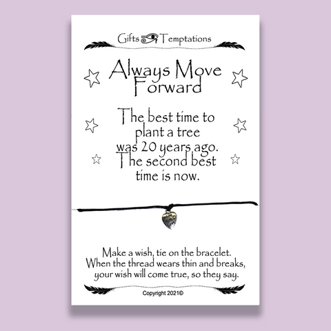 Always Move Forward Wish Bracelet