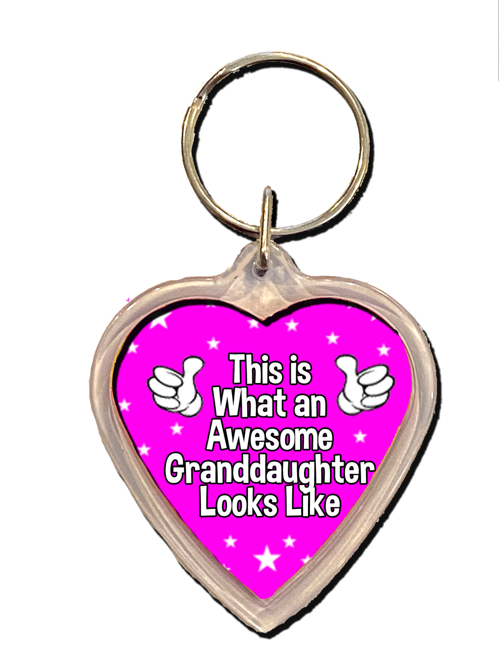 Inspiring Granddaughter Gift Keyring, Inspirational Gift