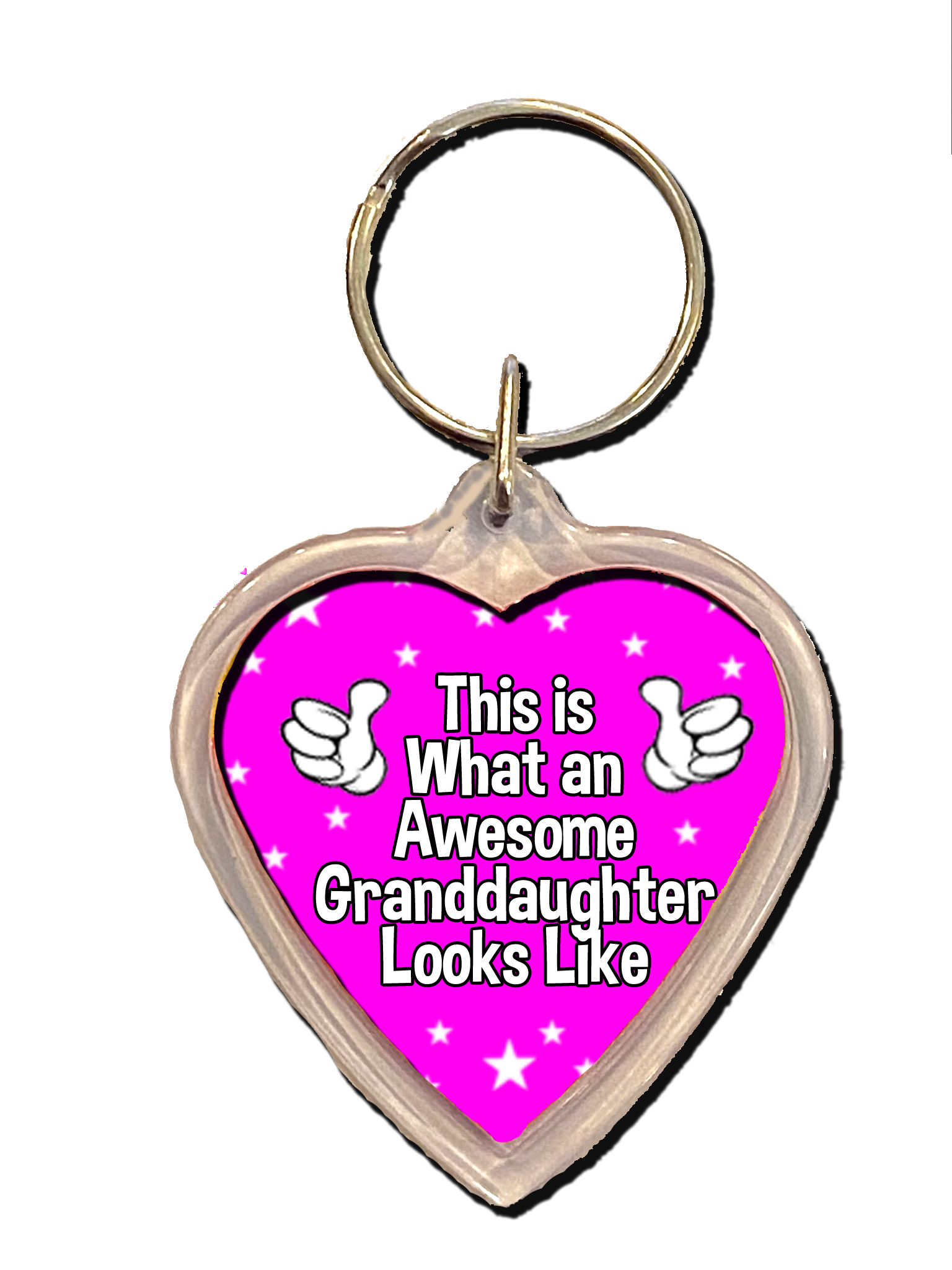 Inspiring Granddaughter Gift Keyring, Inspirational Gift