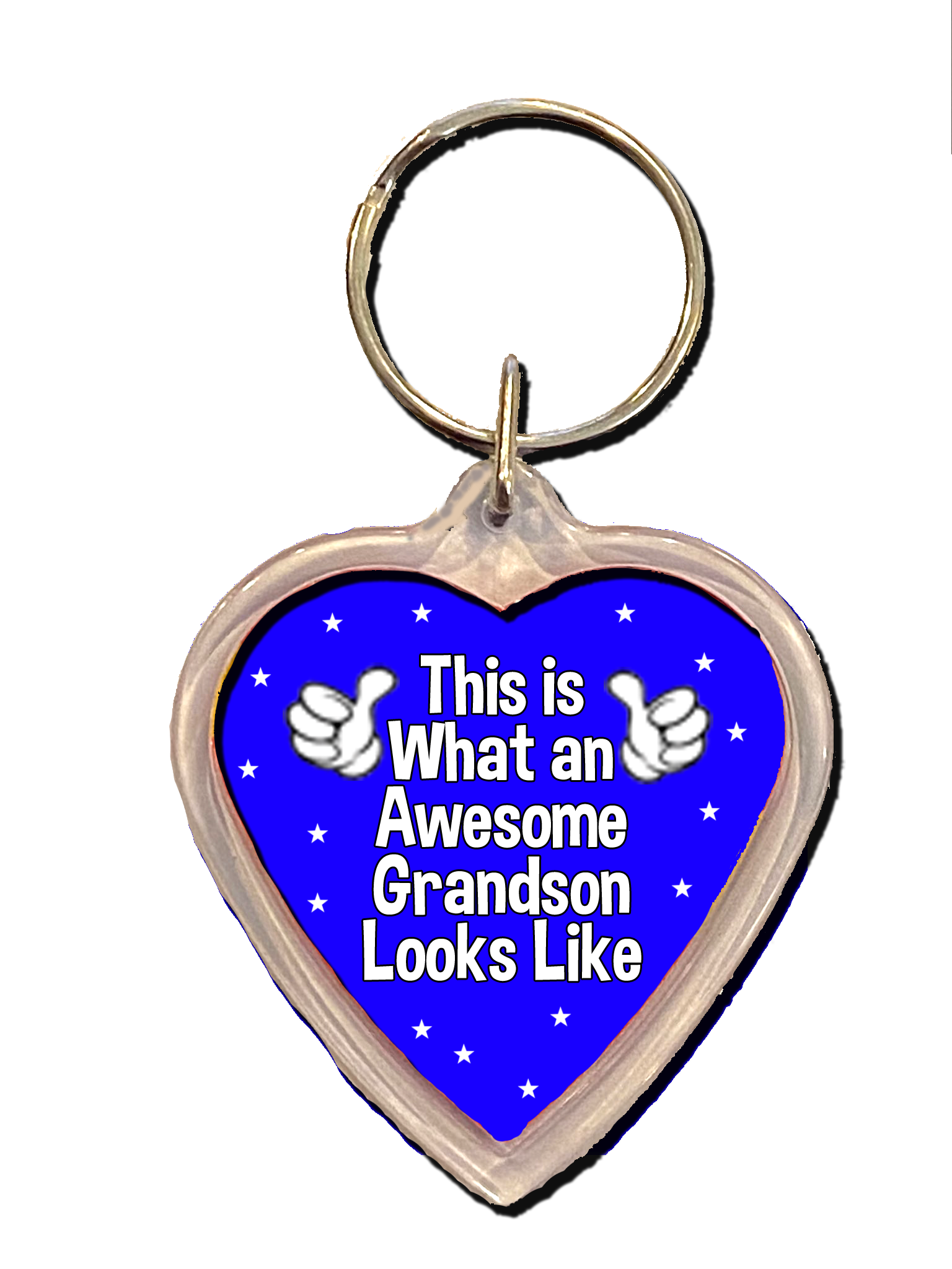 Awesome Grandson Keyring, Inspirational Gift
