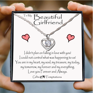 Girlfriend Birthday Gift Boxed Heart Message Necklace