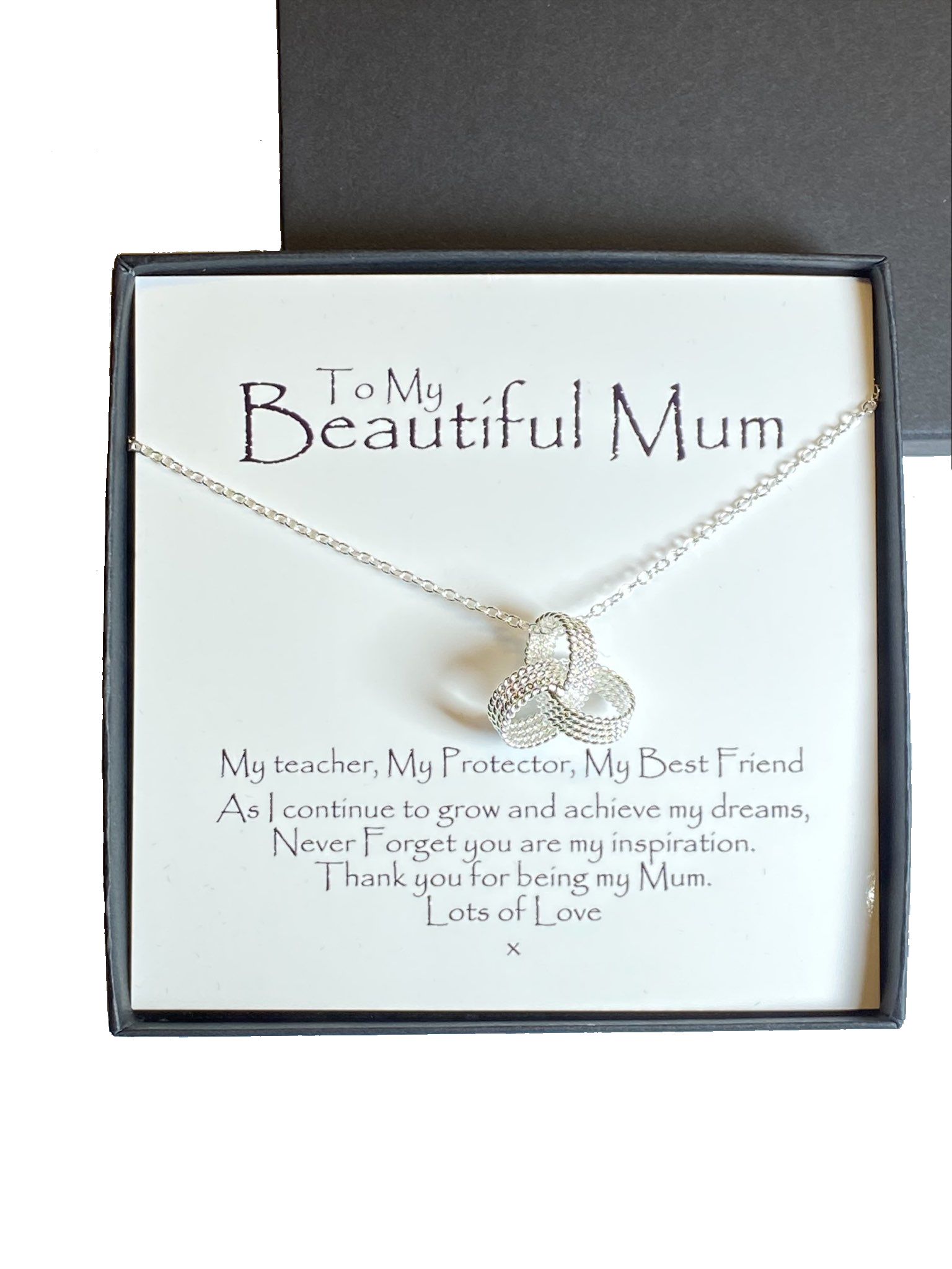 Beautiful Mum Boxed Message Necklace