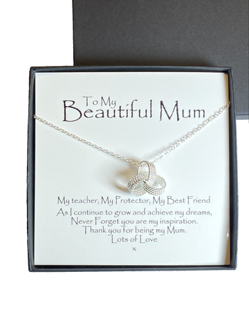 Beautiful Mum Boxed Message Necklace