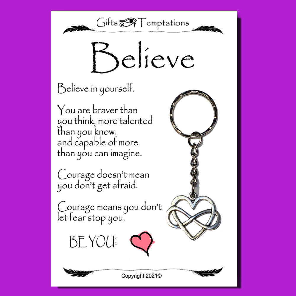 Believe in Yourself Keyring