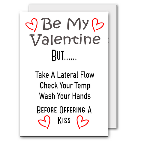 Be My Valentine Lateral Flow - Valentines Card