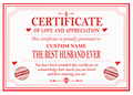 Best - Boyfriend Girlfriend Husband or Wife Certificate