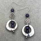 Black Cat Eye Dangle Earrings and or Necklace