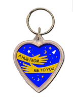 To My Son Hug from Me to You Keyring