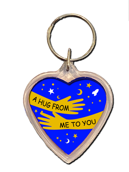 To My Son Hug from Me to You Keyring