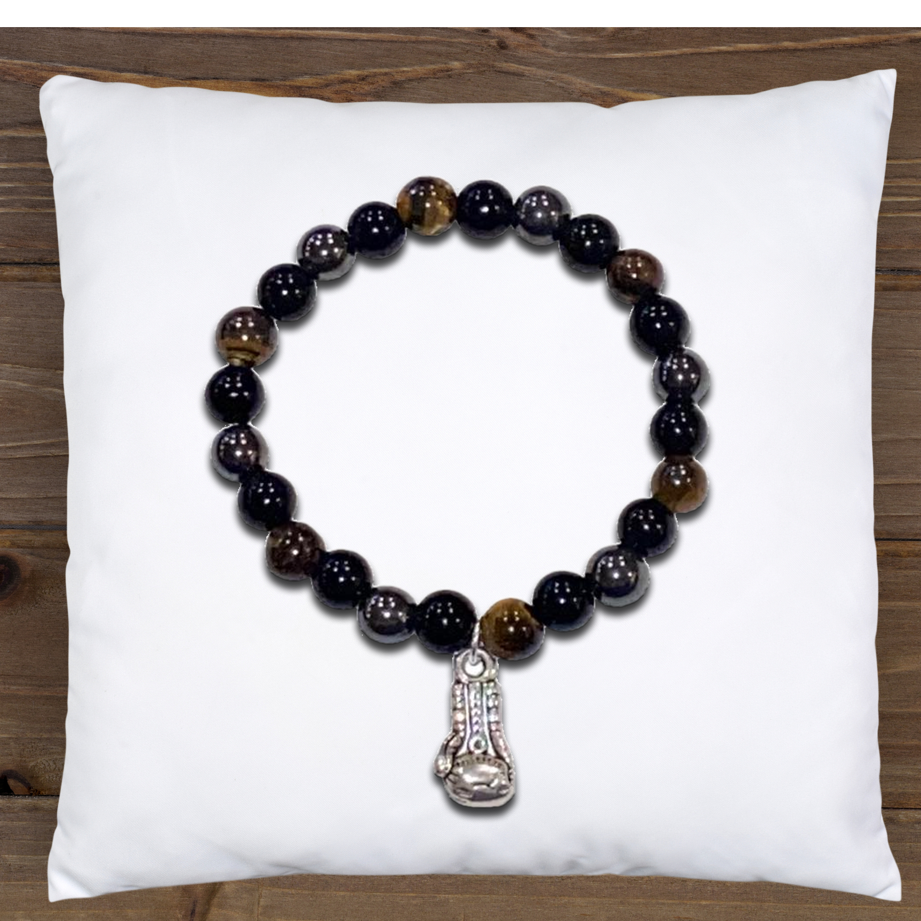 Boxing Glove, Hematite Obsidian Bracelet