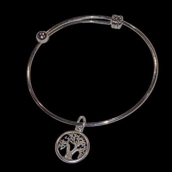 Adjustable Sisters Bangle Bracelet - Tree of Life