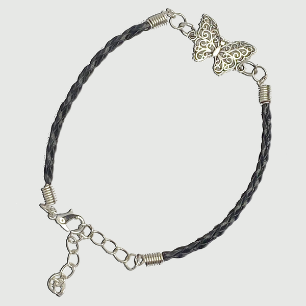 Leather Friendship Inspirational Gift Butterfly Bracelet 🦋