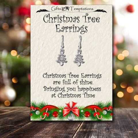 Christmas Tree Earrings, Secret Santa Gift, Stocking FIller