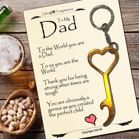 Dad Present - Fathers Day Gift Keyring