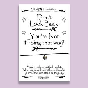 Never Look Back Wish Bracelet