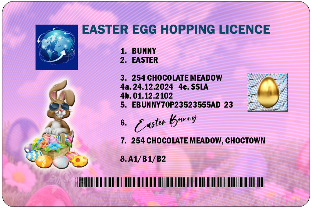 Easter Bunny Lost Hopping Licence