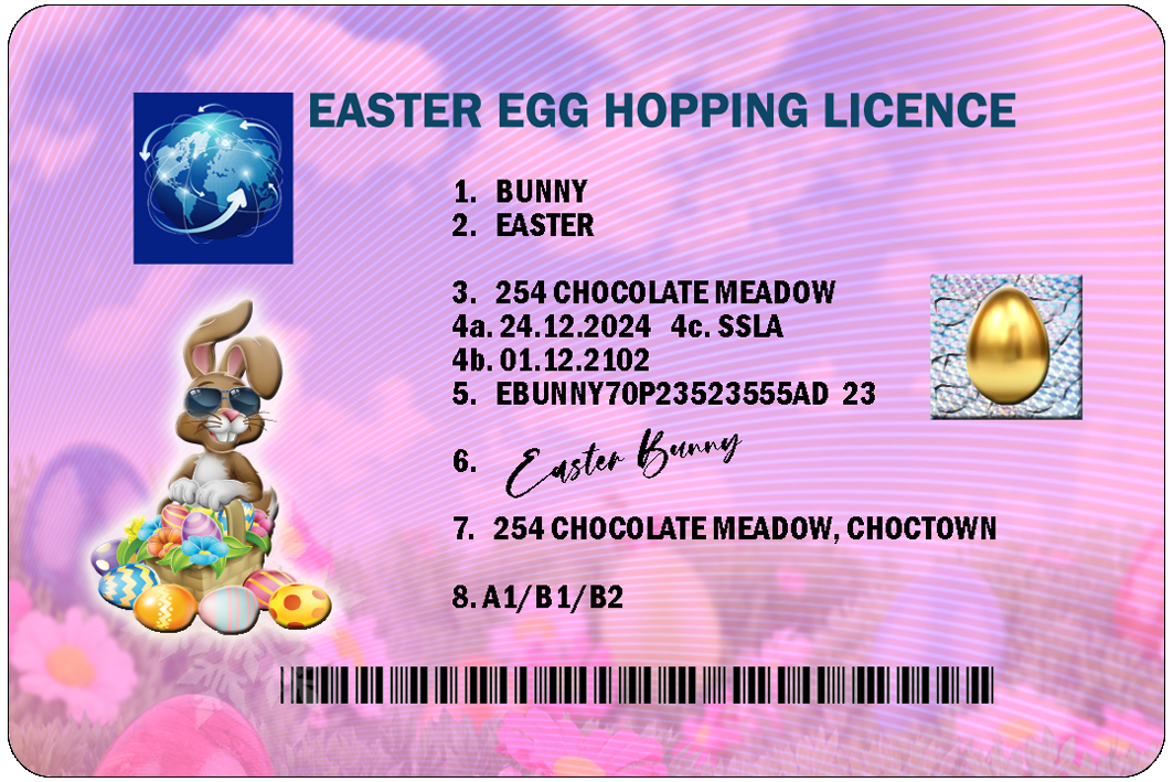 Easter Bunny Lost Hopping Licence