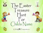 Personalised Easter Treasure Hunt Game