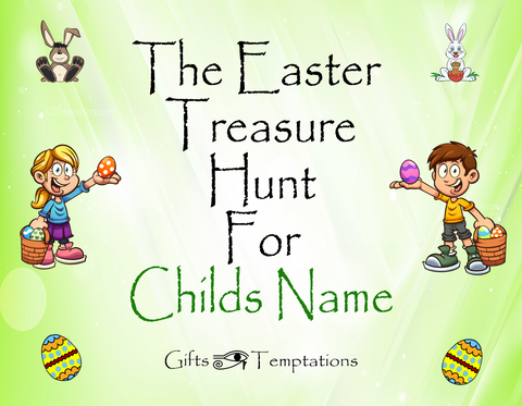 Personalised Easter Treasure Hunt Game